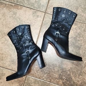 Womens vintage Harley Davidson heeled boots. Size 8